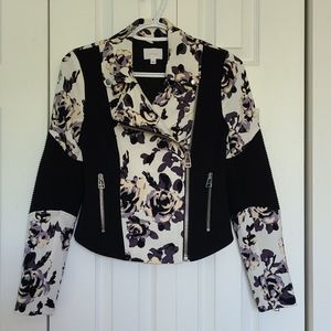 Aritzia Moto Floral Jacket